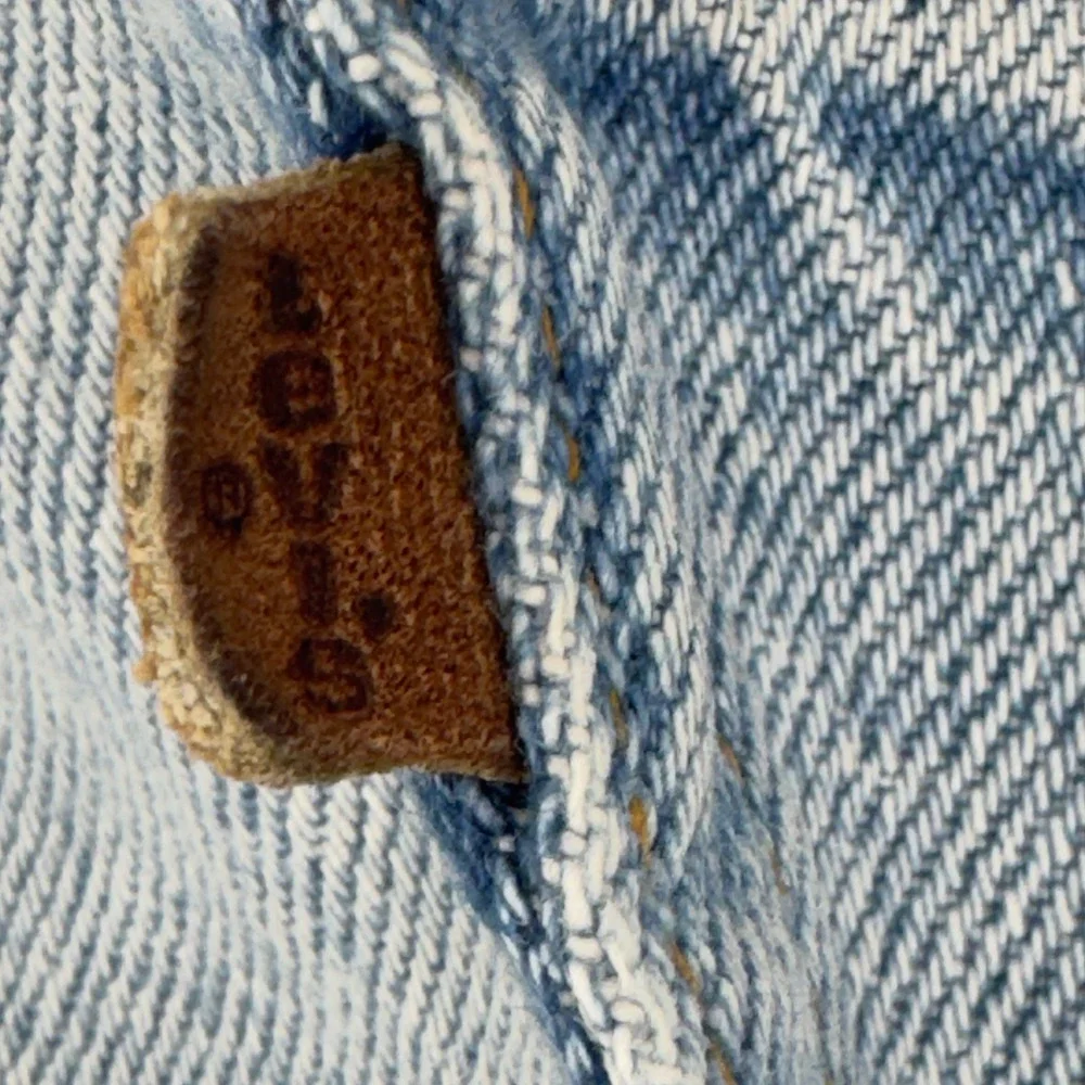 Vintage 80s Levis 40840 Brown Tab Jeans Made In USA Mens 37x31 Tag 38 Leather